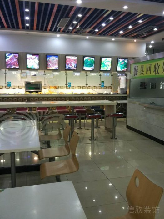 深圳南山寶旭快餐廳裝修_點餐區1