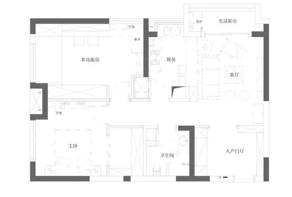坂田北歐風(fēng)格家居裝修