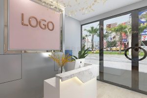 福田美容店裝修設(shè)計(jì)服務(wù)臺