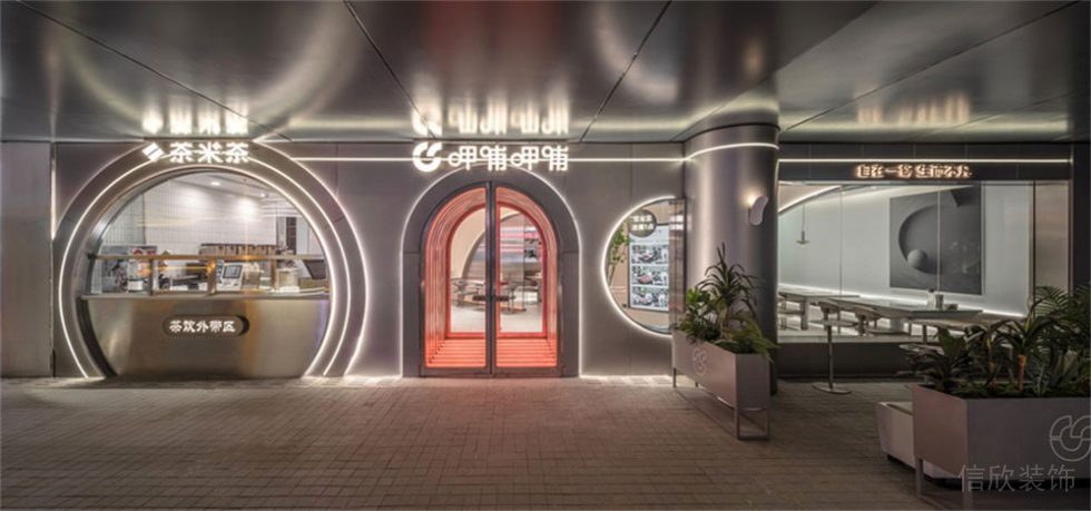 深圳龍崗現(xiàn)代風(fēng)格火鍋店裝修設(shè)計(jì)外立面門頭形象
