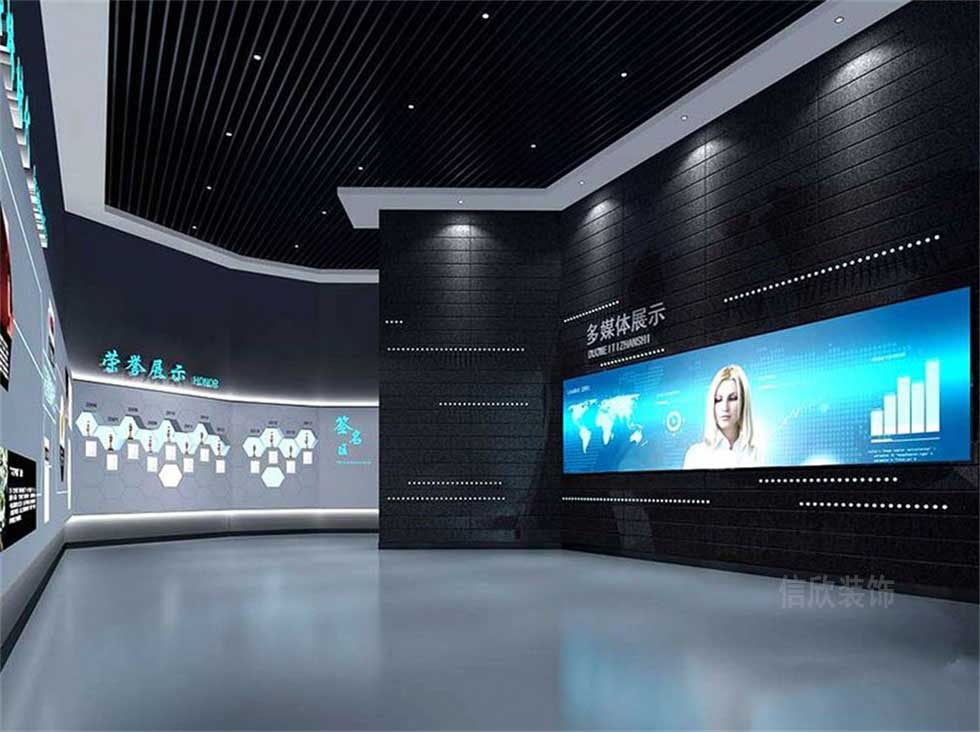 高科技企業(yè)展廳大廳裝修設(shè)計