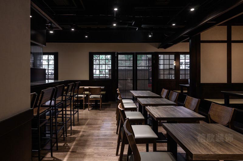 深圳南山日式風(fēng)格餐廳裝修元素概念