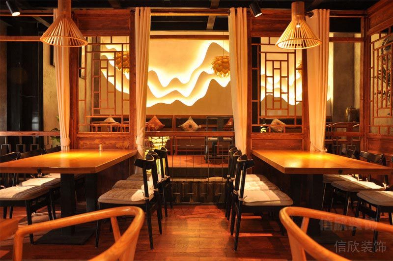 福田主題餐廳裝修設(shè)計效果圖用餐區(qū)