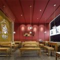 深圳新中式風(fēng)格牛肉餐飲店裝修設(shè)計案例用餐區(qū)效果圖