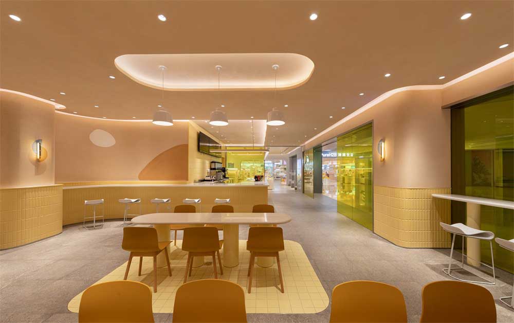 深圳龍華區(qū)PureH2B津梁生活實(shí)體店鋪設(shè)計(jì)裝修-用餐區(qū)