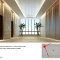 深圳南山100平方現(xiàn)代風(fēng)格辦公室電梯廳裝修電梯廳效果圖