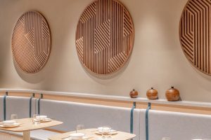 深圳龍華日式風格餐廳卡座用餐區(qū)裝修設(shè)計