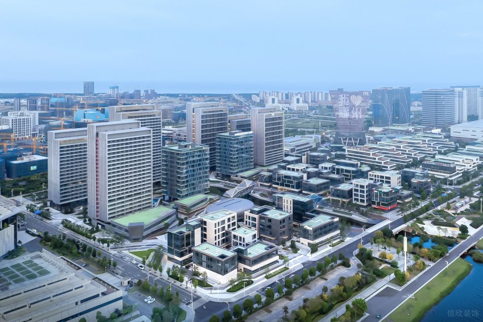 深圳市福田區農科中心大型商業綜合體數字小鎮裝修設計-街景視角