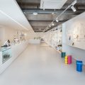 簡約清新工業(yè)風藝術裝飾品店鋪裝修設計 白色大理石收銀臺