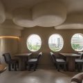 深圳南山洞穴造型餐廳褐色用餐區(qū)裝修設(shè)計(jì)